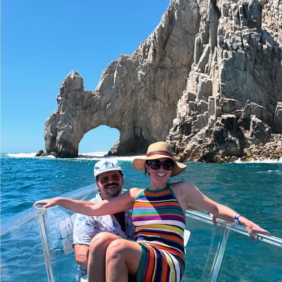 Forever 21 Colorful Striped Midi Sweater Dress - Picture 7 of 7